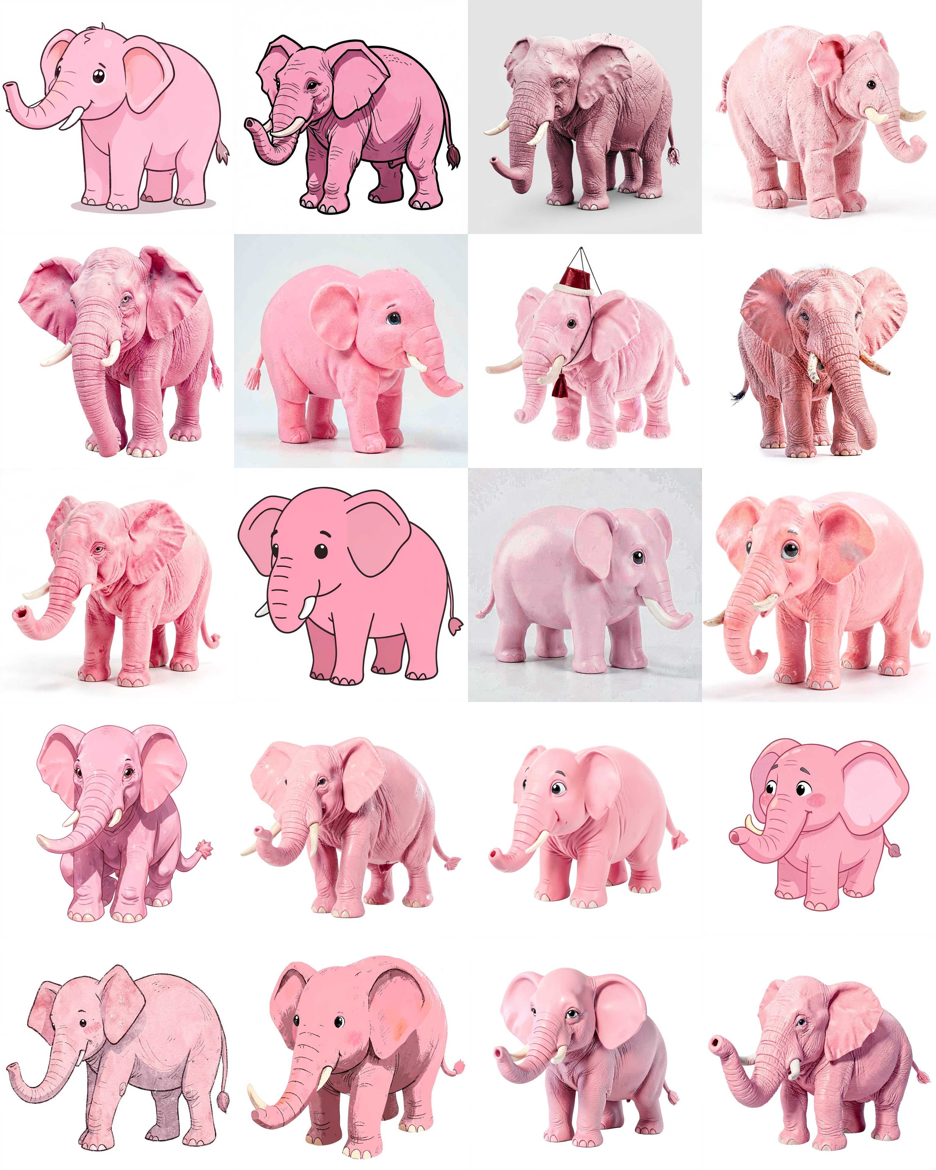 Pink elephants